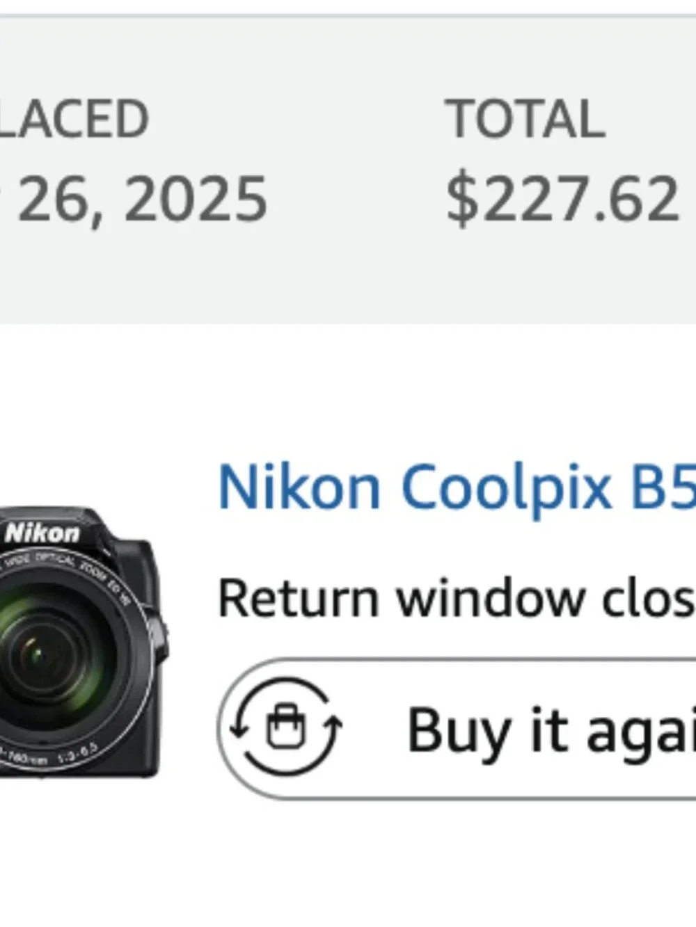 Nikon Coolpix B500 Digital Camera (Black)